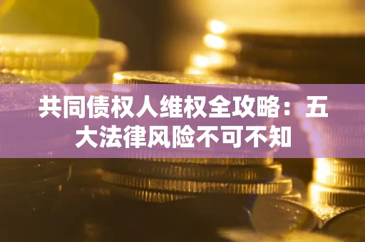 北京共同债权人维权全攻略：五大法律风险不可不知