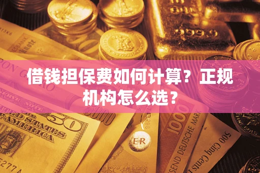 北京借钱担保费如何计算？正规机构怎么选？