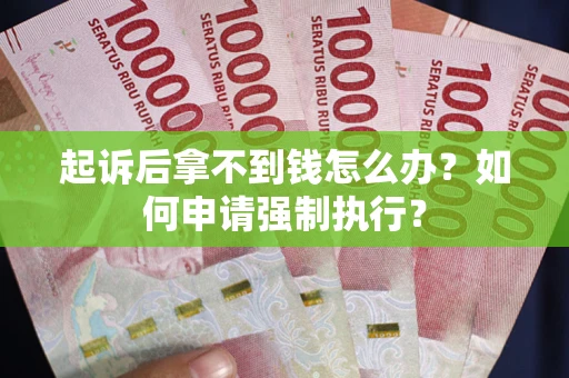 北京起诉后拿不到钱怎么办？如何申请强制执行？